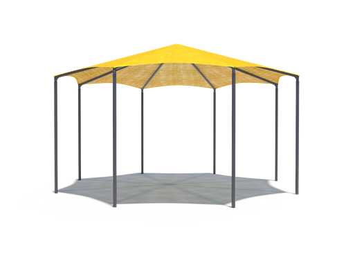 Octagon Shade Structure with 8 Posts | WillyGoat Parks and Playgrounds