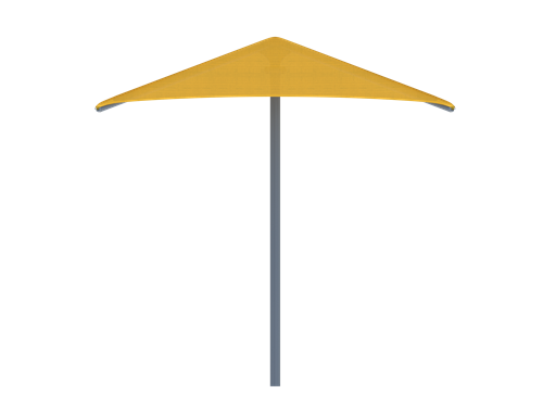 Hip Roof Shade Structure with 2 Posts | WillyGoat Parks and Playgrounds