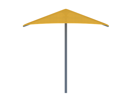 Hip Roof Shade Structure with 2 Posts | Shade Canopy | WillyGoat ...